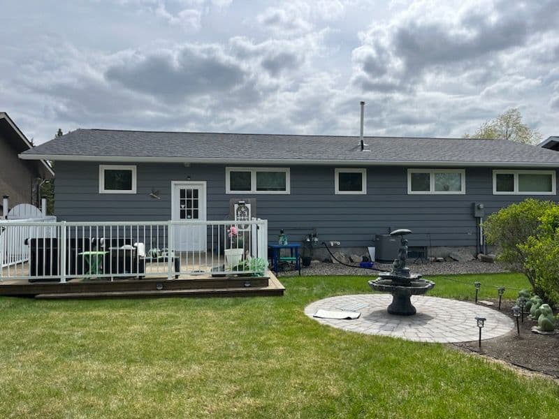 Bold Roofing Transformation with Williamsburg Gray